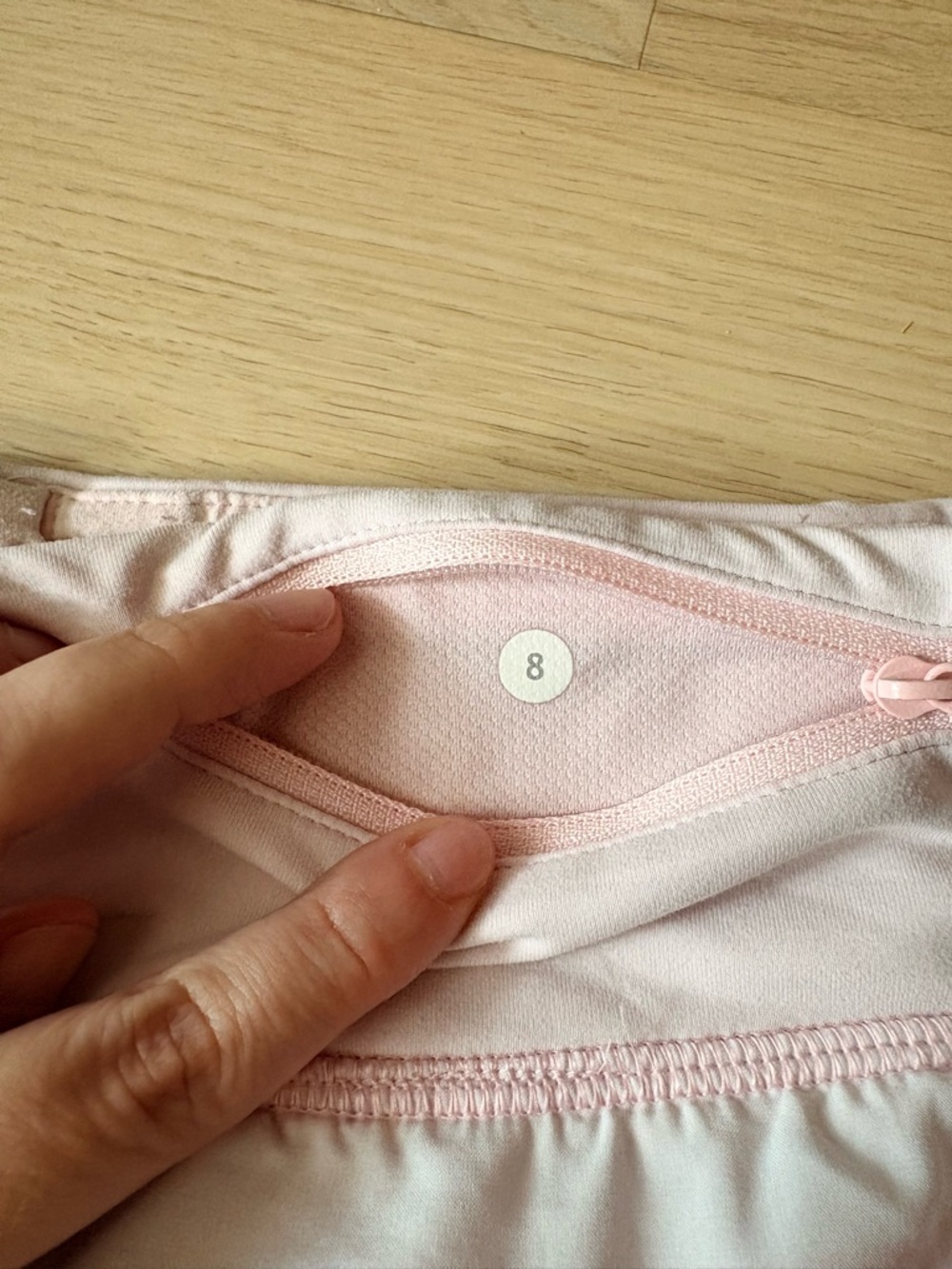 lululemon speed short 4-way stretch, sunset stripe blush quartz multi white pink - Picture 5 of 9